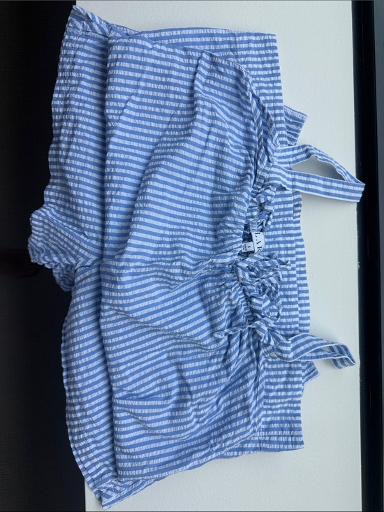 LAKE Other - Striped Blue White Cotton Sleepwear Shorts